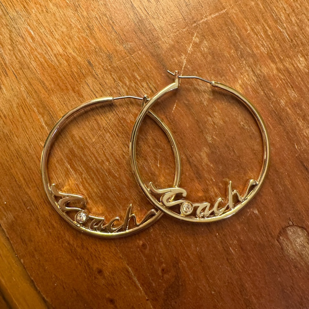 Coach Gold Hoop Earrings